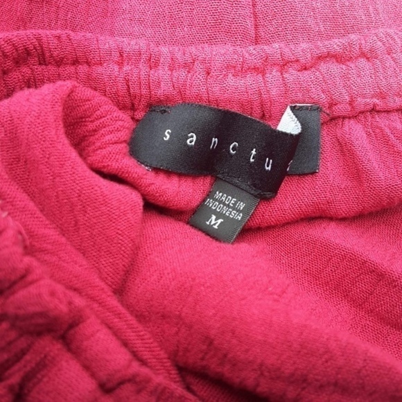 Sanctuary Long Sleeves Round Neck Top Red M - Picture 4 of 5